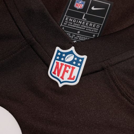 Nike Cleveland Browns Custom Game Jersey – Brown - Image 4