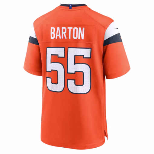 Cody Barton Denver Broncos Nike Game Jersey – Orange - Image 2