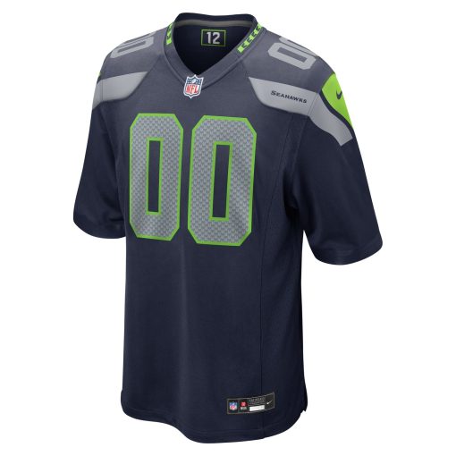 Seattle Seahawks Nike Custom Game Jersey – College Navy - Image 2