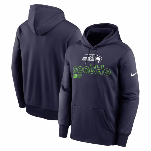 Seattle Seahawks Nike Performance Pullover Hoodie – College Navy