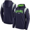 Seattle Seahawks Nike Sideline Athletic Stack Performance Pullover Hoodie – College Navy