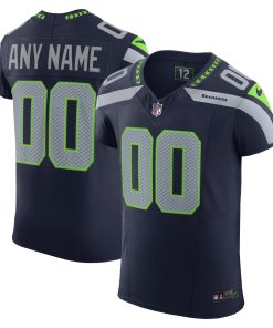 Seattle Seahawks Nike Vapor F.U.S.E. Elite Custom Jersey – College Navy