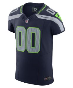 Alternative view of Seattle Seahawks Nike Vapor F.U.S.E. Elite Custom Jersey – College Navy
