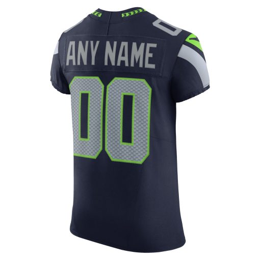 Seattle Seahawks Nike Vapor F.U.S.E. Elite Custom Jersey – College Navy - Image 3
