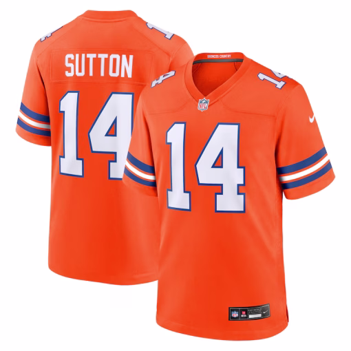 Courtland Sutton Denver Broncos Nike Mile High Collection 1977 Throwback Player Game Jersey – Orange
