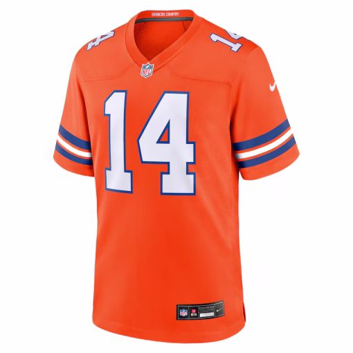 Courtland Sutton Denver Broncos Nike Mile High Collection 1977 Throwback Player Game Jersey – Orange - Image 3