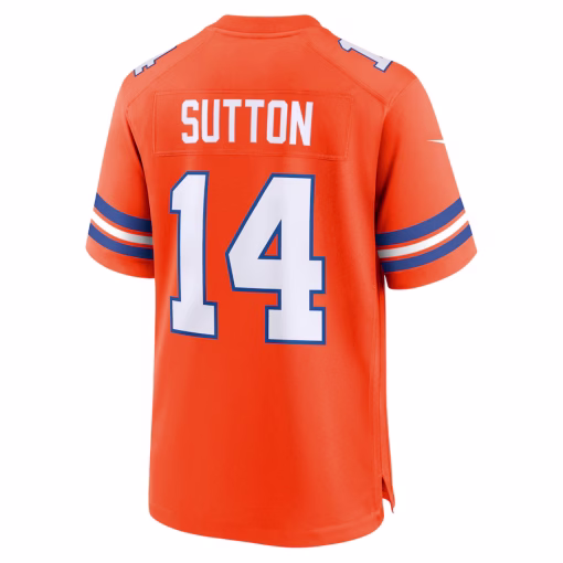Courtland Sutton Denver Broncos Nike Mile High Collection 1977 Throwback Player Game Jersey – Orange - Image 2