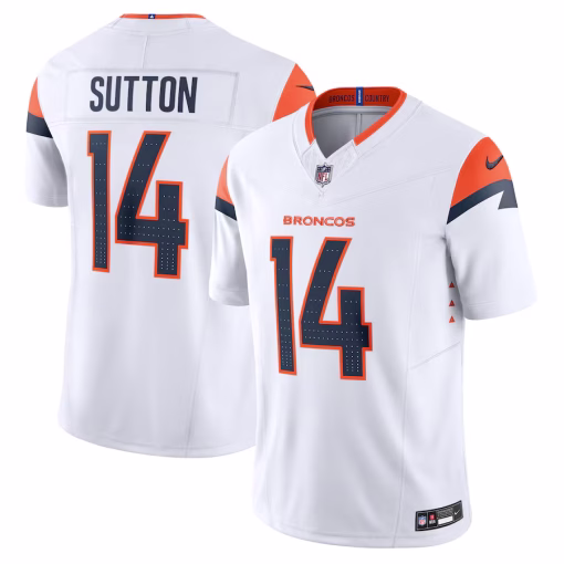 Courtland Sutton Denver Broncos Nike Mile High Collection Vapor F.U.S.E. Limited Jersey – White