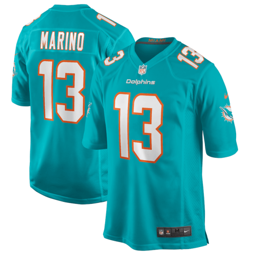 Dan Marino Miami Dolphins Nike Game Retired Player Jersey – Aqua