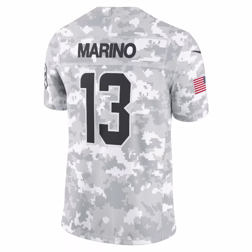 Dan Marino Miami Dolphins Nike 2024 Salute to Service Retired Player Limited Jersey – Arctic Camo - Image 3