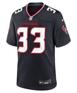 Alternative view of Dare Ogunbowale Houston Texans Nike Team Game Jersey – Navy