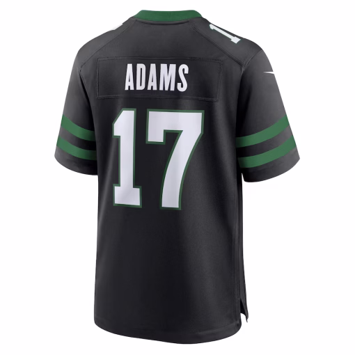 Davante Adams New York Jets Nike Alternate Game Jersey – Legacy Black - Image 3