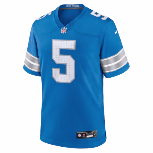 David Montgomery Detroit Lions Nike Game Jersey – Blue - Image 2