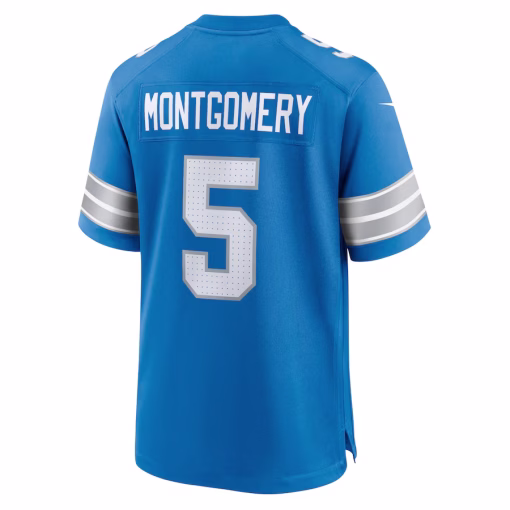 David Montgomery Detroit Lions Nike Game Jersey – Blue - Image 3
