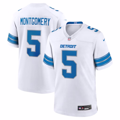 David Montgomery Detroit Lions Nike Game Jersey – White