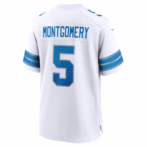 David Montgomery Detroit Lions Nike Game Jersey – White - Image 3