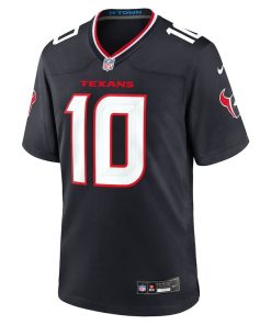 Alternative view of Davis Mills Houston Texans Nike Team Game Jersey – Navy