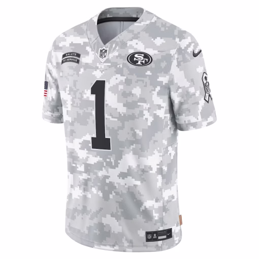 Deebo Samuel Sr San Francisco 49ers Nike 2024 Salute to Service Limited Jersey – Arctic Camo - Image 3