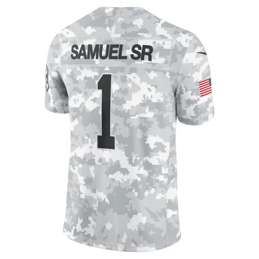 Deebo Samuel Sr San Francisco 49ers Nike 2024 Salute to Service Limited Jersey – Arctic Camo - Image 2