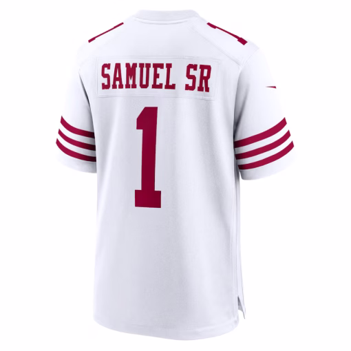 Deebo Samuel Sr San Francisco 49ers Nike Game Player Jersey – White - Image 3