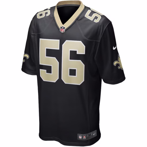 Demario Davis New Orleans Saints Nike Game Jersey – Black - Image 2