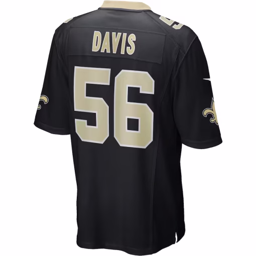 Demario Davis New Orleans Saints Nike Game Jersey – Black - Image 3