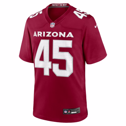 Dennis Gardeck Arizona Cardinals Nike Team Game Jersey – Cardinal - Image 2