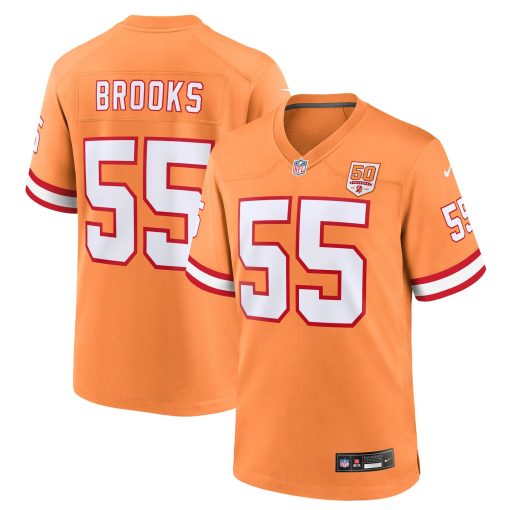 Derrick Brooks  Tampa Bay Buccaneers Nike 50th Season Game Jersey – Creamsicle