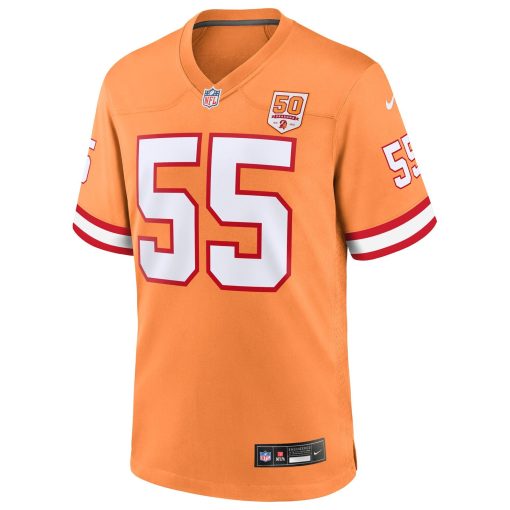 Derrick Brooks  Tampa Bay Buccaneers Nike 50th Season Game Jersey – Creamsicle - Image 2