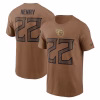 Derrick Henry Tennessee Titans Nike Salute To Service Name & Number T-Shirt – Brown