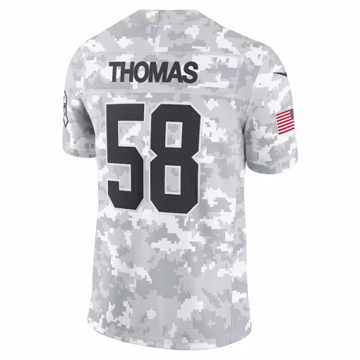 Men’s Kansas City Chiefs Derrick Thomas Nike Arctic Camo 2024 Salute to Service Retired Player Limited Jersey - Image 3