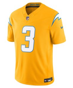 Alternative view of Derwin James Jr. Los Angeles Chargers Nike Alternate Charger Power Vapor F.U.S.E. Limited Jersey – Gold