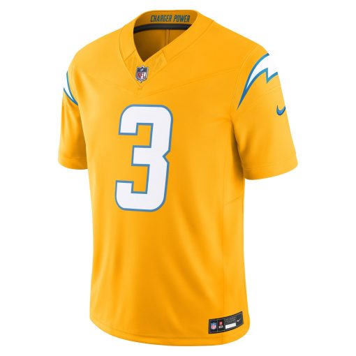 Derwin James Jr. Los Angeles Chargers Nike Alternate Charger Power Vapor F.U.S.E. Limited Jersey – Gold - Image 2