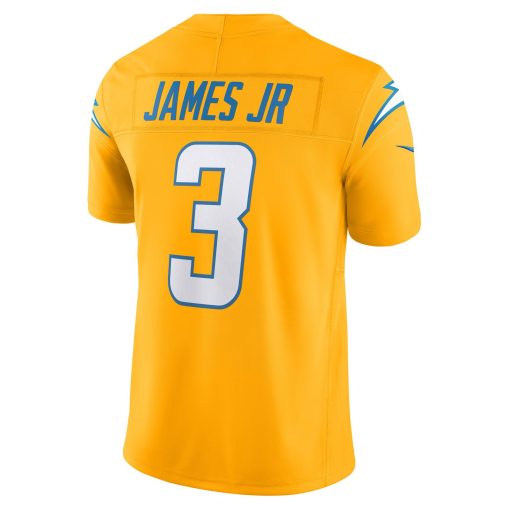 Derwin James Jr. Los Angeles Chargers Nike Alternate Charger Power Vapor F.U.S.E. Limited Jersey – Gold - Image 3