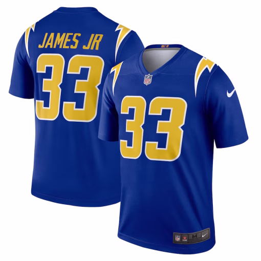 Derwin James Los Angeles Chargers Nike Alternate Legend Player Performance Top – Royal