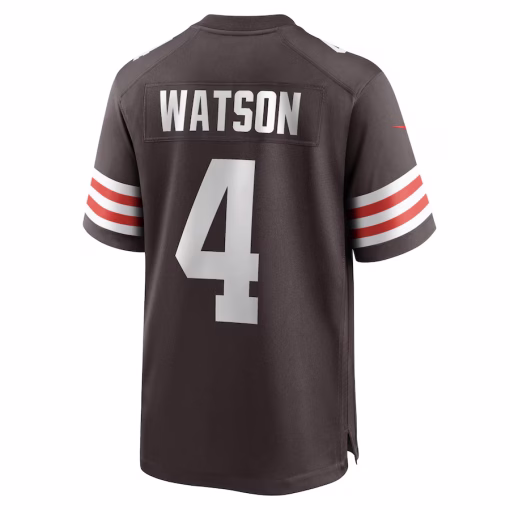 Deshaun Watson Cleveland Browns Nike Game Jersey – Brown - Image 3