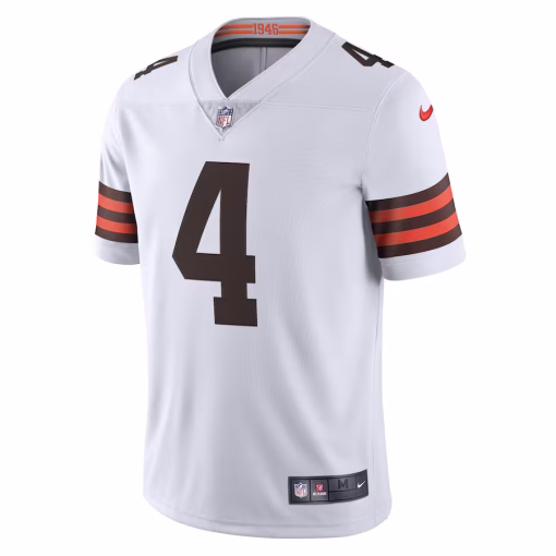 Deshaun Watson Cleveland Browns Nike 2020 Vapor Limited Jersey – White - Image 2
