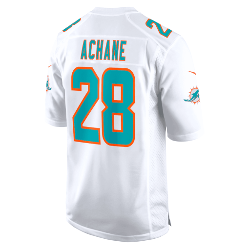 Devon Achane Miami Dolphins Nike Player Game Jersey – White - Image 3