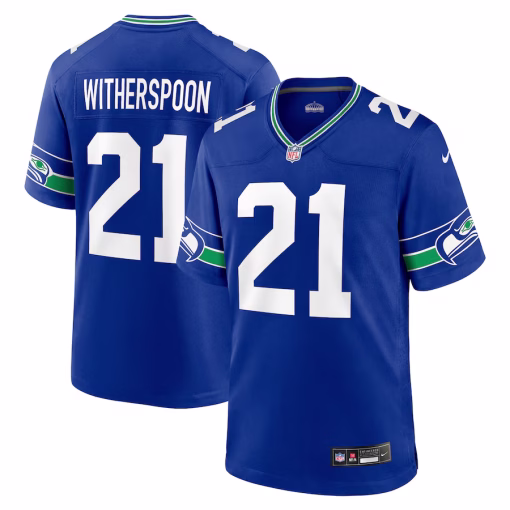 Devon Witherspoon Seattle Seahawks Nike Throwback Player Game Jersey – Royal