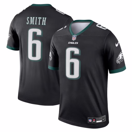 Men’s Philadelphia Eagles DeVonta Smith Nike Black Alternate Legend Player Performance Top