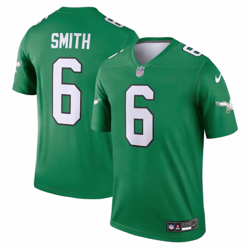 Men’s Philadelphia Eagles DeVonta Smith Nike Kelly Green Alternate Legend Player Performance Top