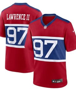 Dexter Lawrence II New York Giants Nike Alternate Player Game Jersey – Century Red