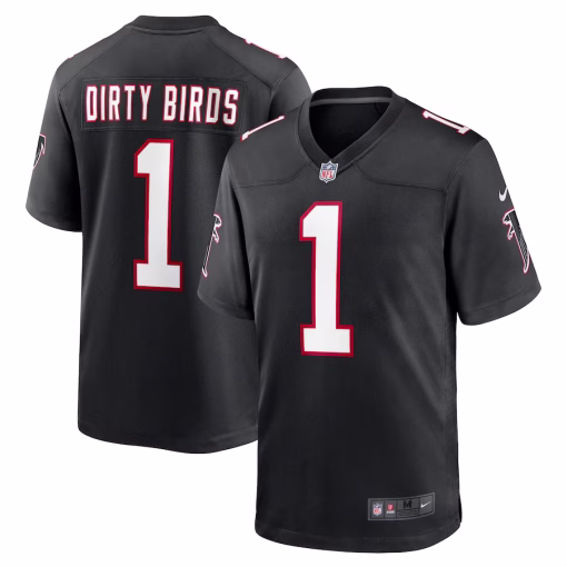 Dirty Birds Atlanta Falcons Nike Throwback Game Jersey – Black