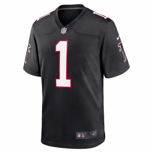 Dirty Birds Atlanta Falcons Nike Throwback Game Jersey – Black - Image 2
