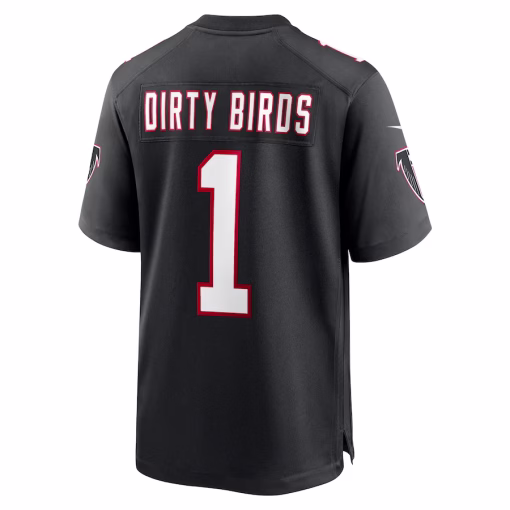 Dirty Birds Atlanta Falcons Nike Throwback Game Jersey – Black - Image 3