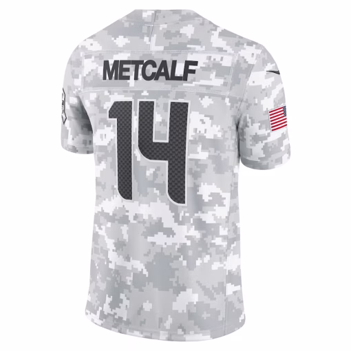 DK Metcalf Seattle Seahawks Nike 2024 Salute to Service Limited Jersey – Arctic Camo - Image 3