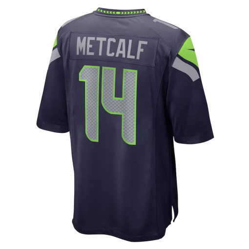 DK Metcalf Seattle Seahawks Nike Game Jersey – College Navy - Image 3