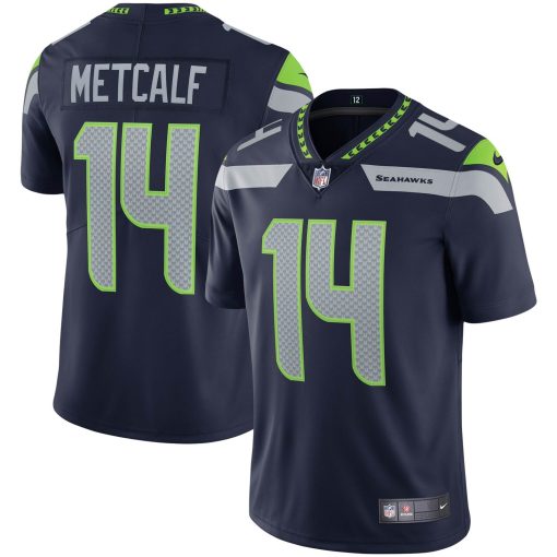 DK Metcalf Seattle Seahawks Nike Vapor Limited Jersey – College Navy