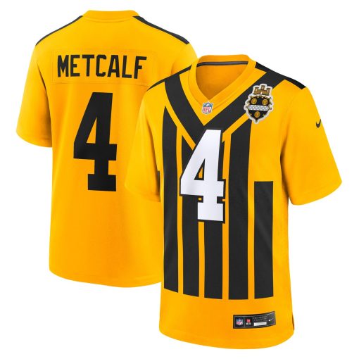 DK Metcalf Pittsburgh Steelers Nike Alternate 1933 Throwback Game Jersey – Gold