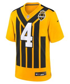 Alternative view of DK Metcalf Pittsburgh Steelers Nike Alternate 1933 Throwback Game Jersey – Gold